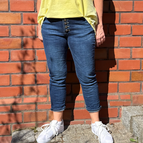 Jeansy DEBORA GRANATOWE