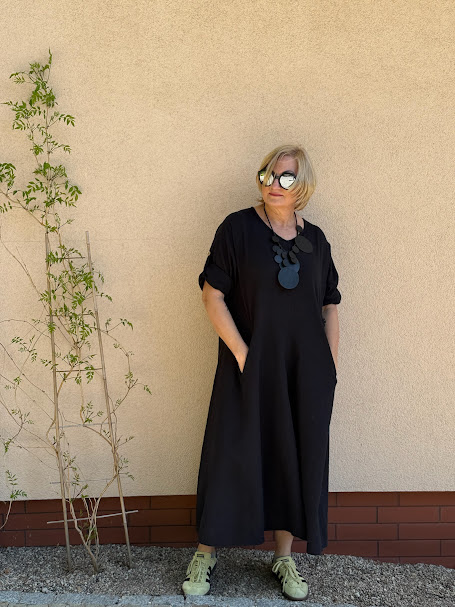 Sukienka długa BETI CZARNA