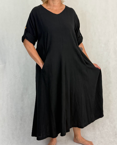 Sukienka długa BETI CZARNA