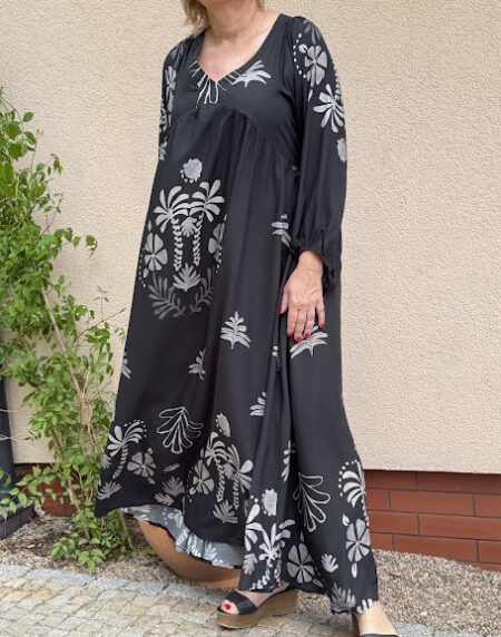 Sukienka długa SELENA CZARNA