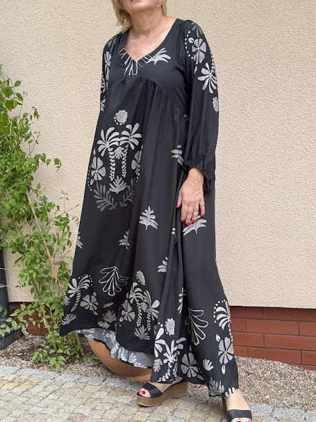 Sukienka długa SELENA CZARNA