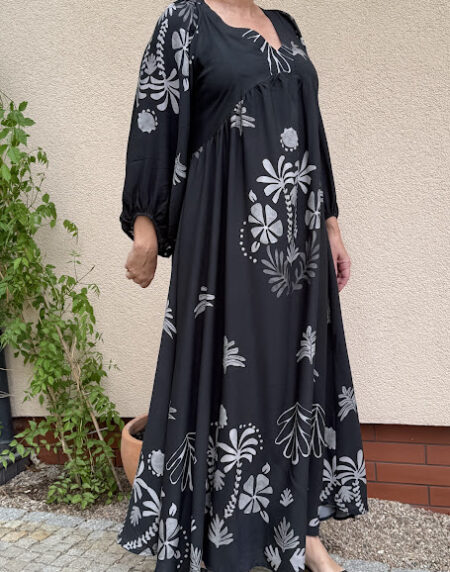 Sukienka długa SELENA CZARNA