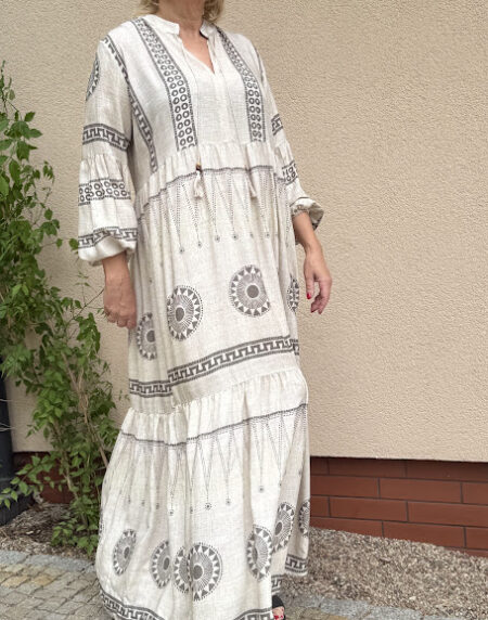 Sukienka długa MARTYNA BEŻOWA