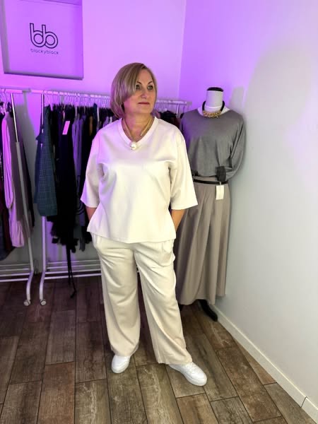 Komplet LIVIA ŚMIETANA